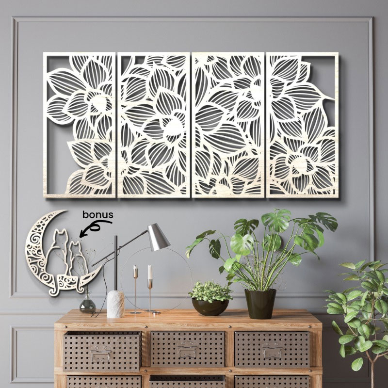 Jual (BERGARANSI) Pajangan Dinding Kayu / Dekorasi Dinding Ruang Tamu