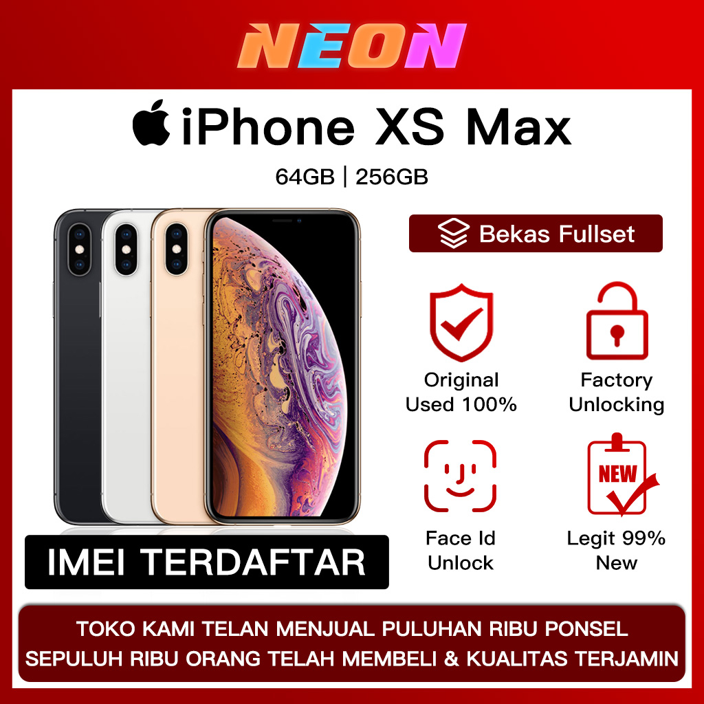 Jual iPhone XS Max iPhone XS 64GB Original 100% Second Fullest