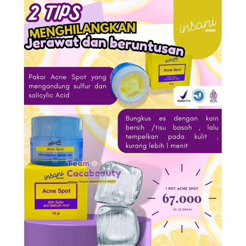 Jual Acne Spot Insani Shopee Indonesia