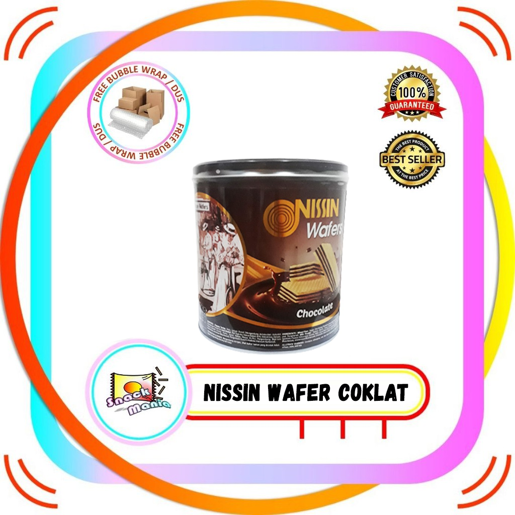 Jual Nissin Wafer Coklat 570 Gram Wafers Chocolate Kaleng Shopee