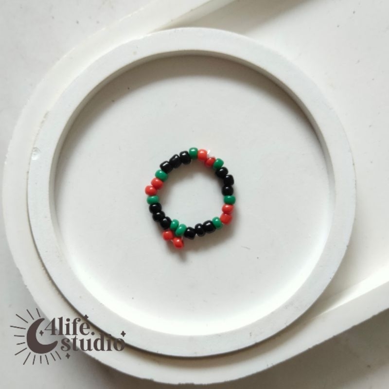Jual [BACA DESKRIPSI] RING BEADS CINCIN MANIK KOREAN KPOP AESTHETIC ...