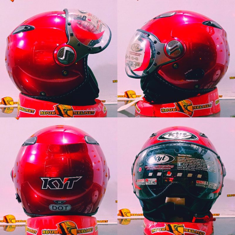 Jual Kyt Helmet Elsico Motif Solid Series Original Sni Dot Ongkir Kg Termurah Shopee