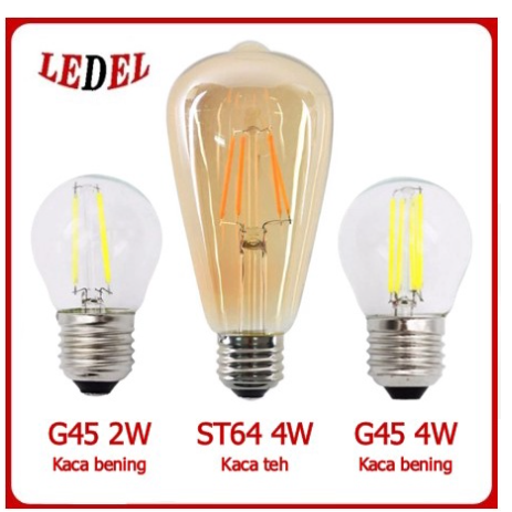 Jual Lampu Cafe / LED Bulb Lampu Edison 2W 4W / Lampu Filaments Vintage ...