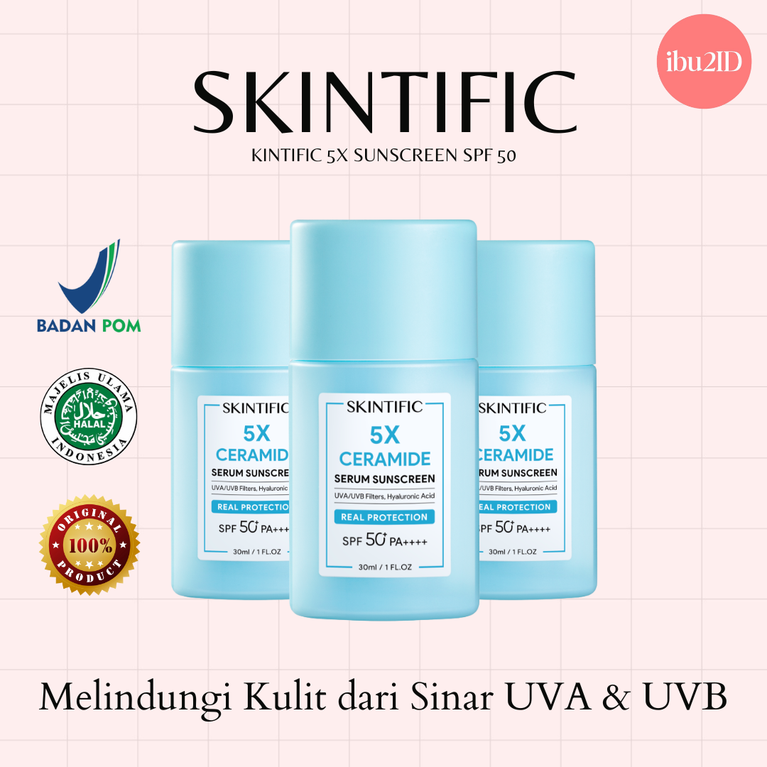 Jual SKINTIFIC 5X Ceramide Serum Sunscreen SPF50 PA++++ Skincare ...