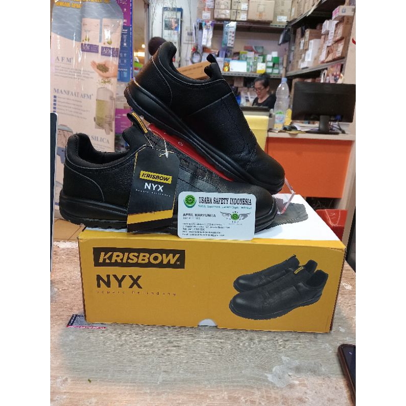 Jual Sepatu Safety Krisbow Nyx Originalsepatu Krisbow Nyx 4 Inch Murah Shopee Indonesia