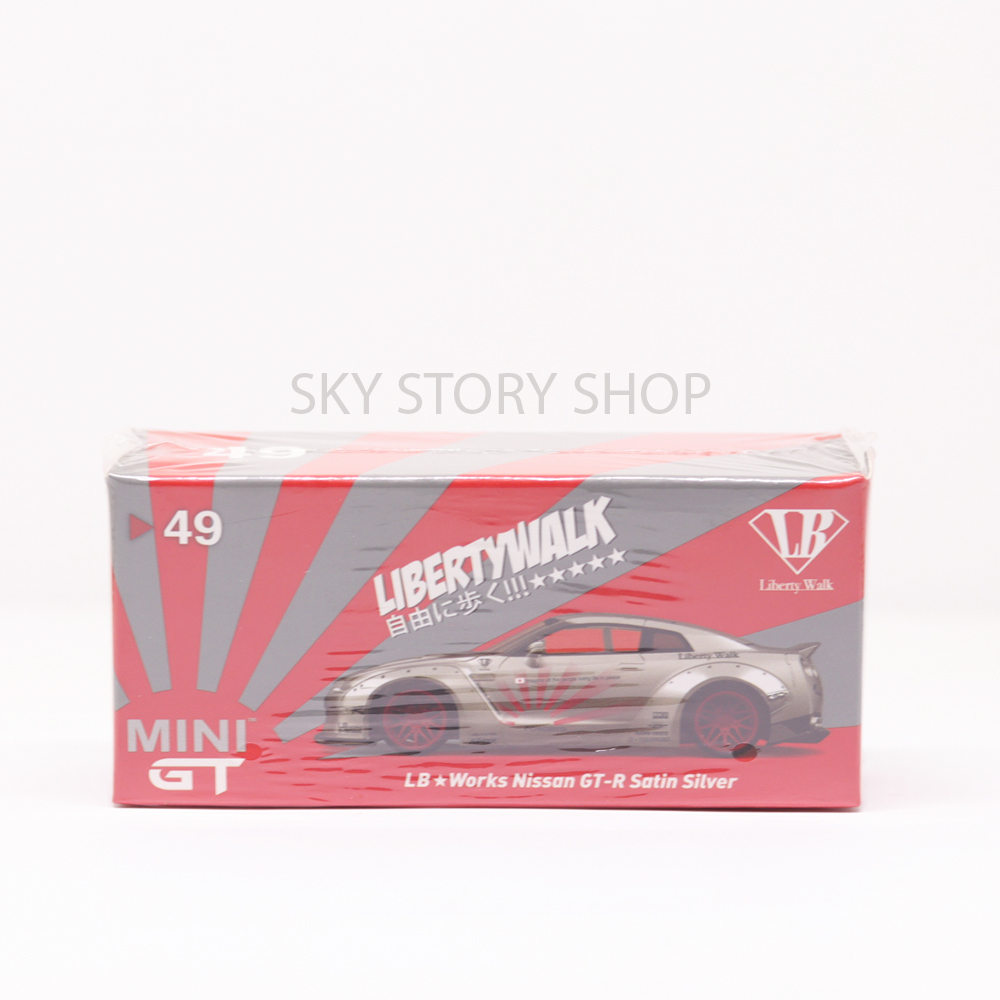 Jual MINI GT 49 / MINIGT NISSAN GT-R (R35) LB☆WORKS Satin SIlver
