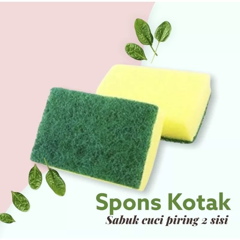 Jual Spon Cuci Piring Kotak Spons Busa 2 Sisi | Shopee Indonesia