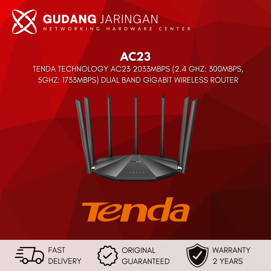 Jual Tenda Ac23 Ac2100 Dual Band Gigabit Wifi Router Mu Mimo Ac 2100 Shopee Indonesia 