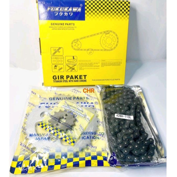 Jual FKW GIR PAKET, GIR SET+RANTAI SUPRA FIT NEW 40T-14T | Shopee Indonesia
