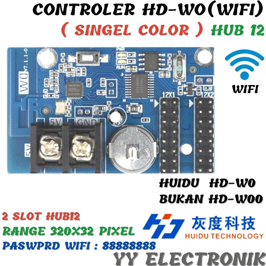 Jual Controller Huidu HD-W0 Wifi Running Text P10 | Shopee Indonesia