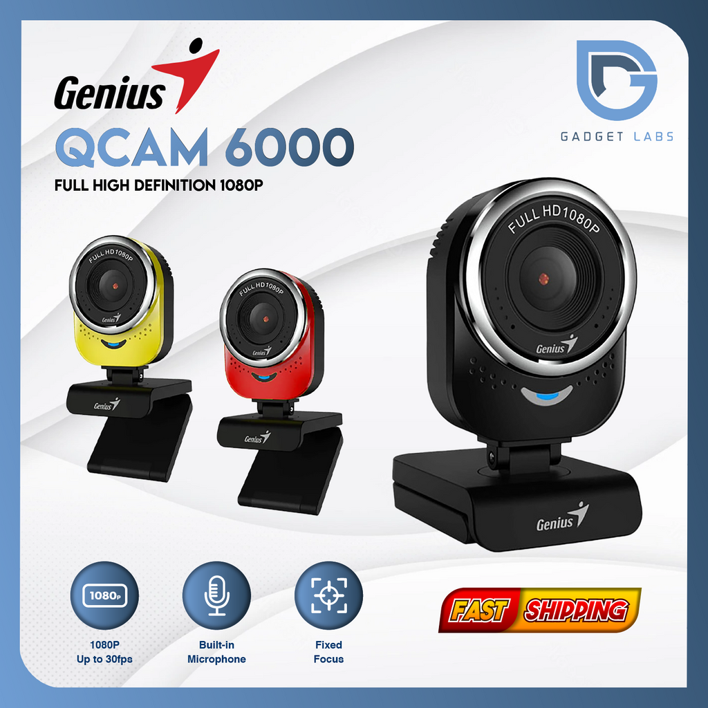 Jual Genius QCAM 6000 Webcam Full HD 1080P - Webcam Gamer Laptop ...