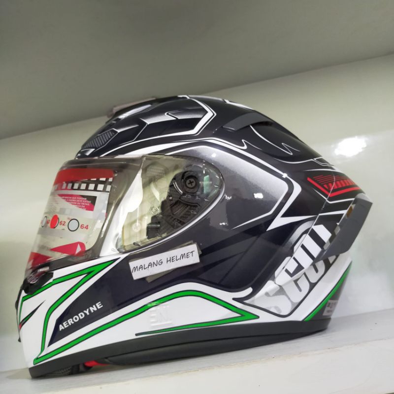 Jual Helm Full Face SCOTT Rx 7 Aerodyne Green (Ongkir Termurah 2kg ...