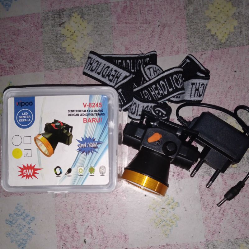 Jual Senter kepala Led kuning potensio | Shopee Indonesia