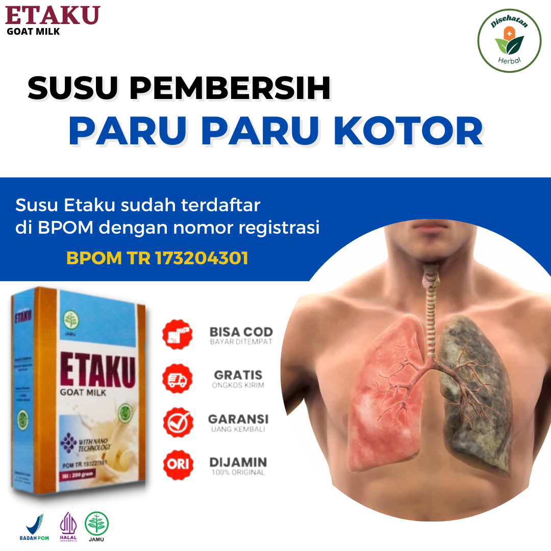 Jual Susu Pembersih Paru Paru Paru Perokok Etaku Goat Milk Original