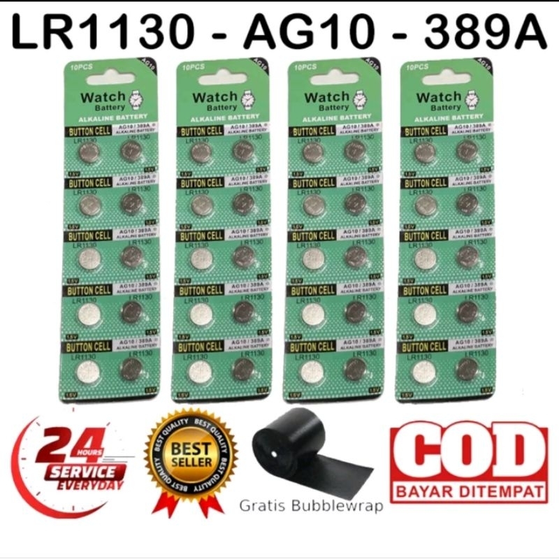 Jual Baterai Lr1130 Ag10 389a 1 5v Satuan Perbiji Baterai Kalkulator