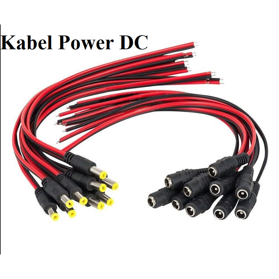 Jual Kabel Power DC Jack Male Female Konektor Power supply Adaptor ...