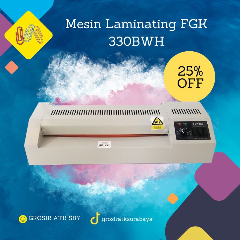 Jual Mesin Laminating Ukuran A3 / Laminator Machines Bright Office FGK
