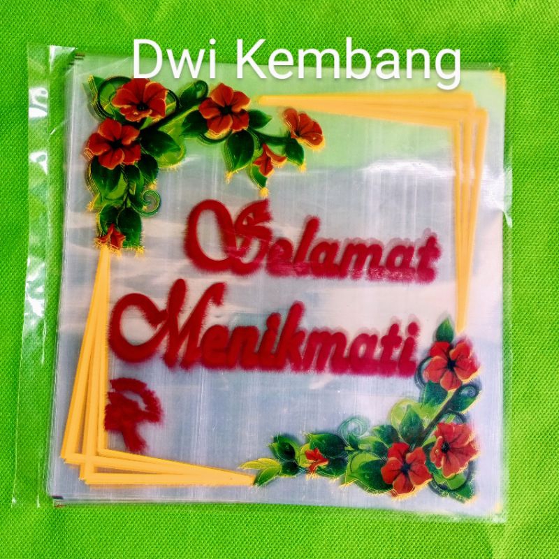 Jual Plastik Selamat Menikmati Uk 20x20 Isi 50 Lembar Solusi Hygienis