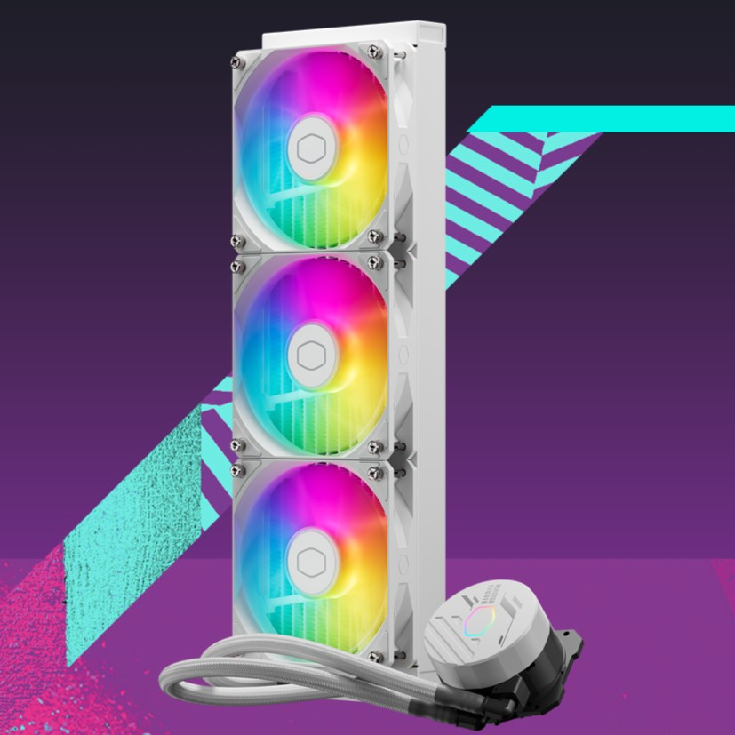 Jual COOLER MASTER MASTERLIQUID 360L CORE ARGB WHITE 360MM LIQUID AIO WATER CPU COOLER PROCESSOR