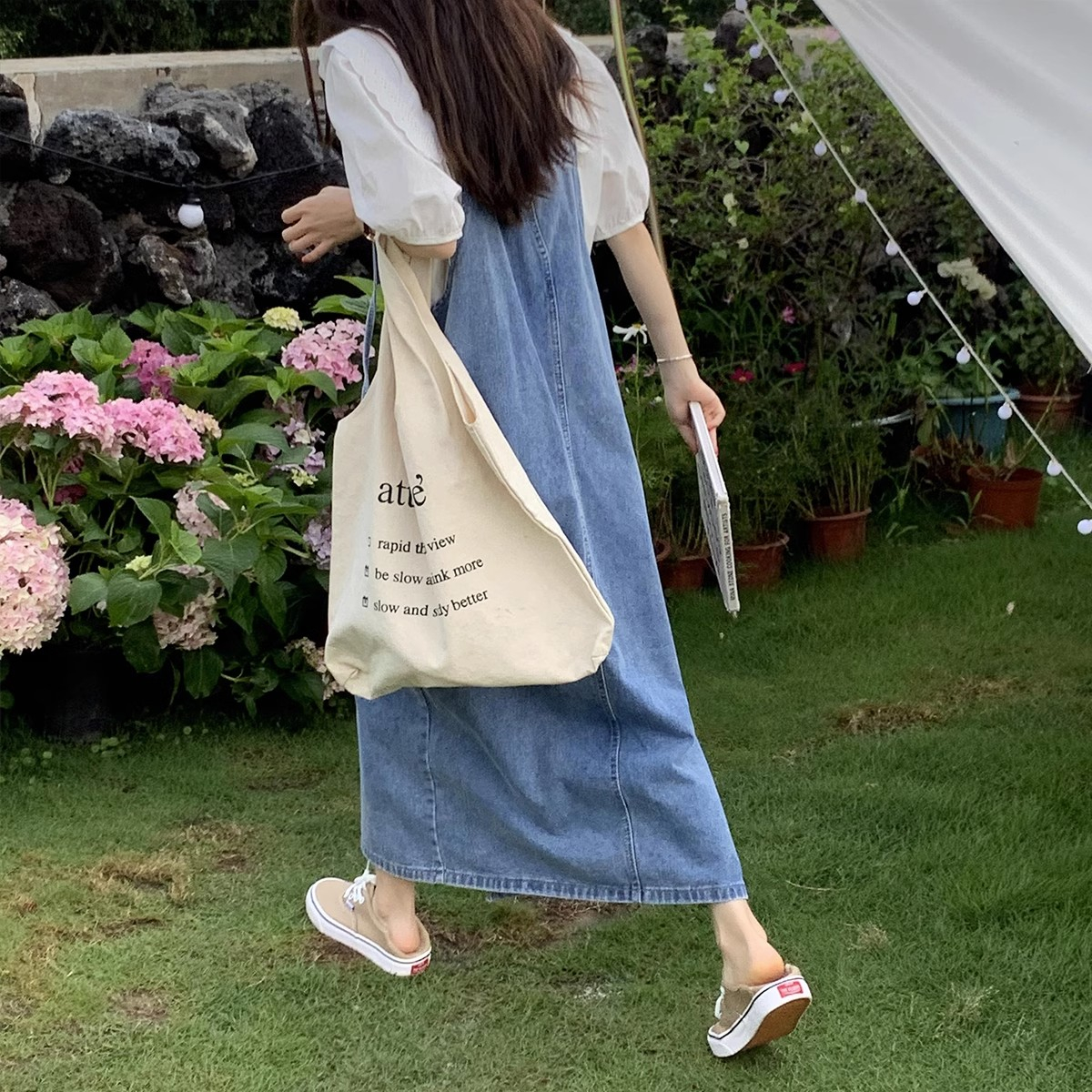 Jual Overall Rok Jeans Panjang Modern Wanita Rok Denim Big Size rok ...