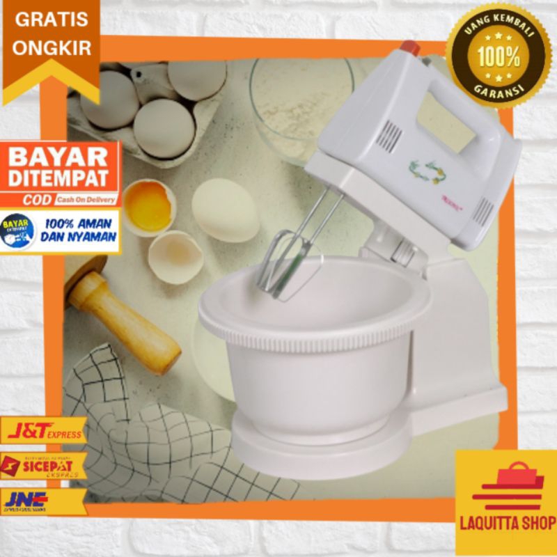 Jual Hand Mixer Tangan Pengaduk Pengocok Adonan Telur Kue Roti 7