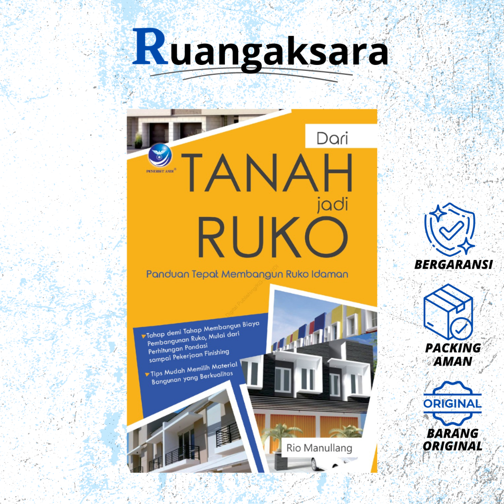 Jual Buku Dari Tanah Jadi Ruko, Panduan Tepat Membangun Ruko Idaman ...