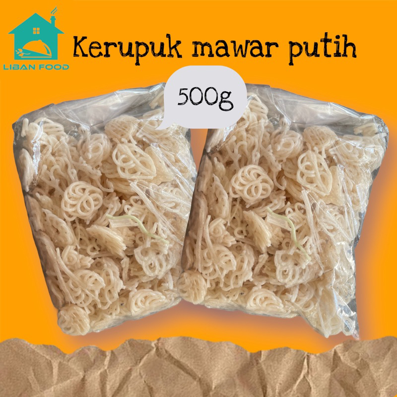 Jual Kerupuk Mawar Putih 500gram Kerupuk Seblak Coet Viral Shopee