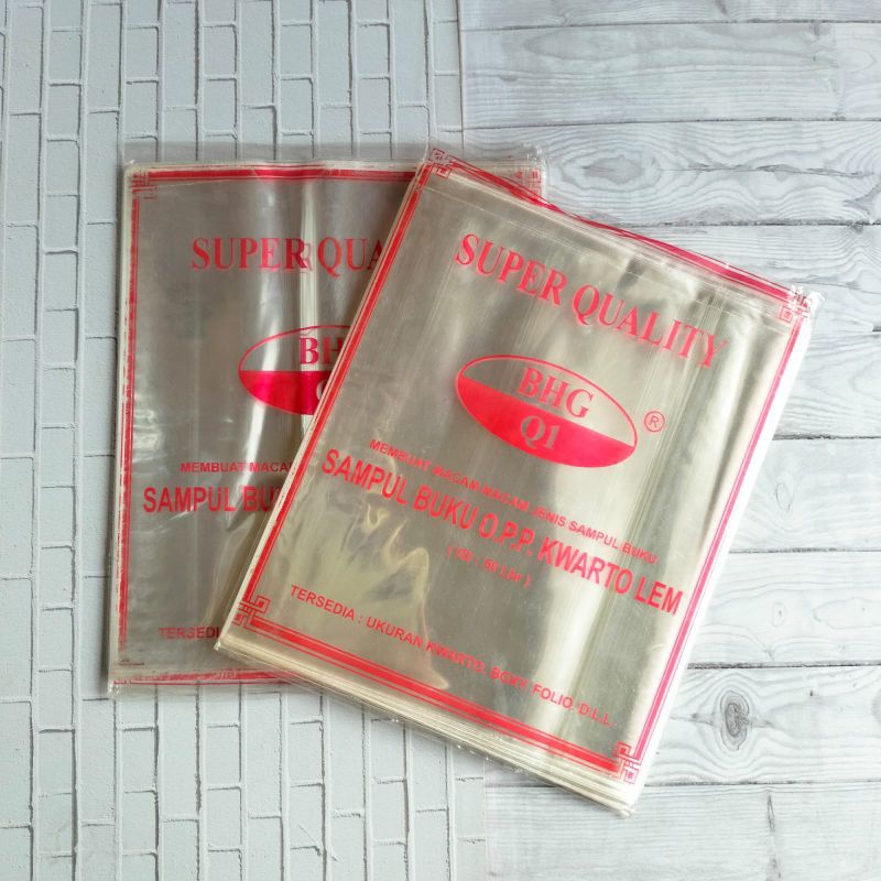 Jual Sampul Buku Plastik Bening Uk Kwarto Isi 50 Lembar Shopee