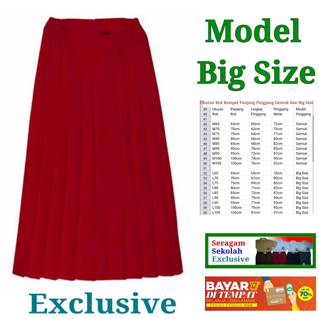 Jual Rok Rempel , Seragam SD/MI | Shopee Indonesia