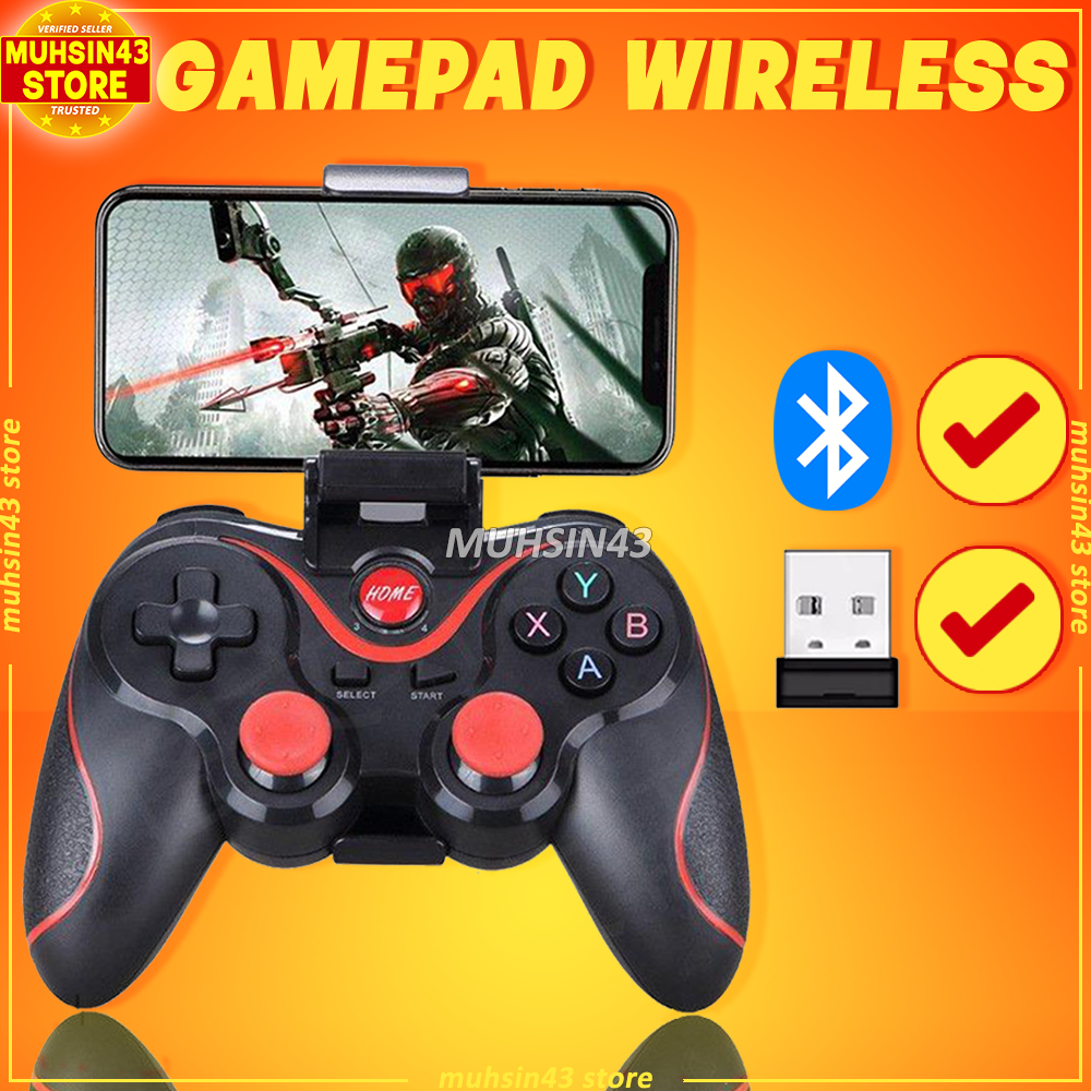 Jual Gamepad Android Bluetooth Wireless Controller Joystick IOS Windows ...