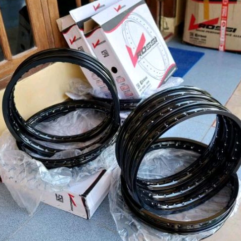 Jual Velg rossi HITAM GLOSSY pelek rossi ring 17 dan ring 18 hitam