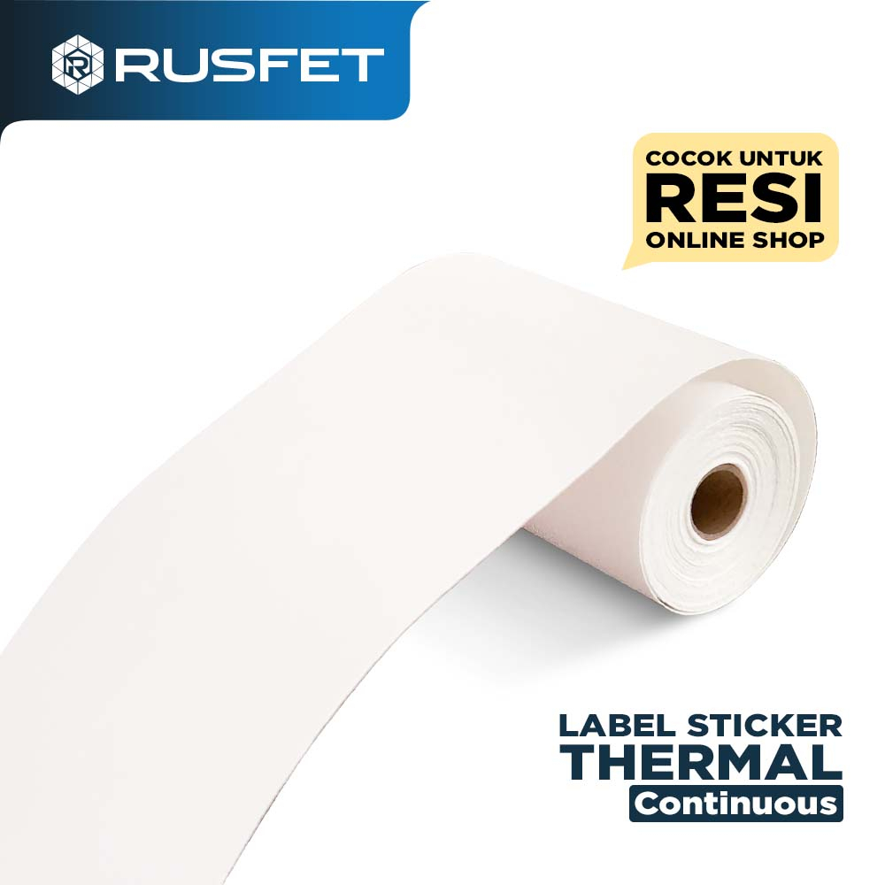 Jual Label sticker stiker thermal continuous lebel rusfet dus ojol ...