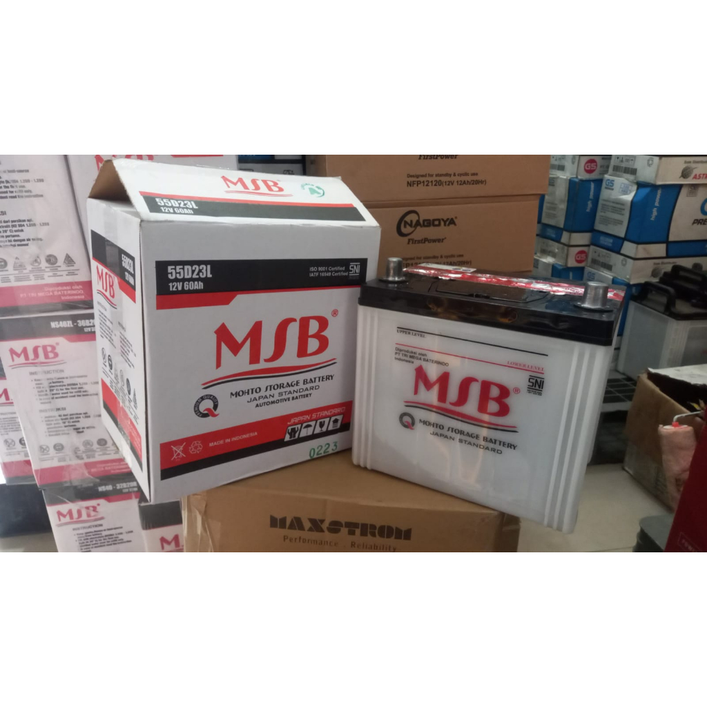 Jual Aki basah 55d23l 12v55ah MSB Toyota alfard, rav 4, fortuner bensin ...