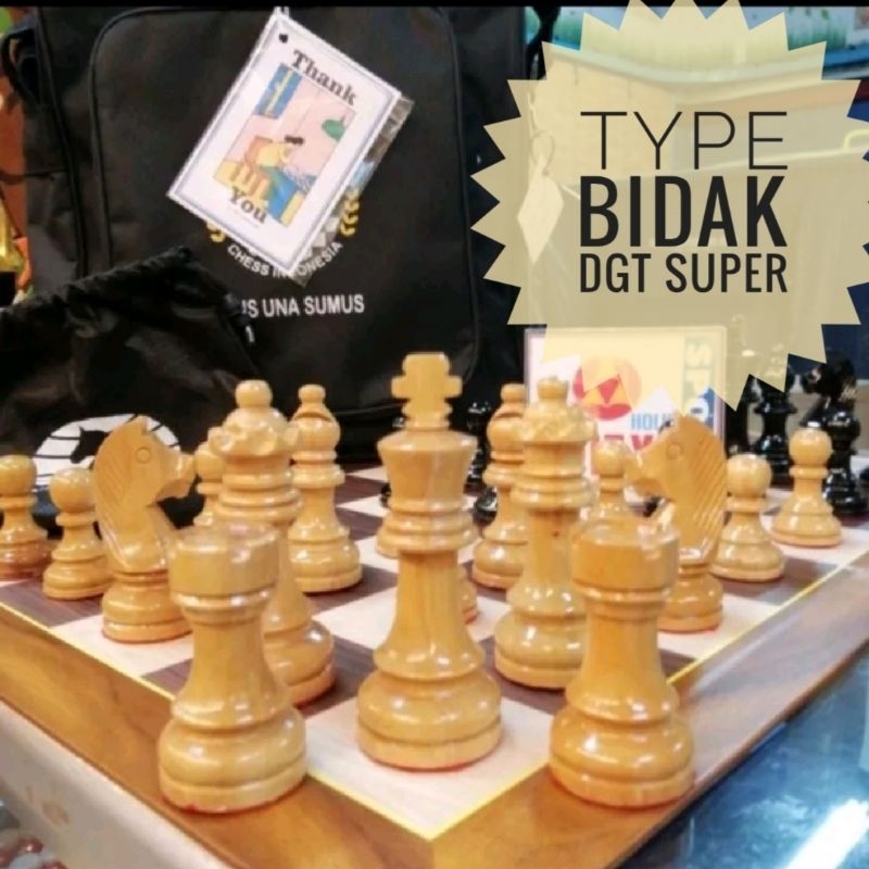 Jual Papan Catur Set Bidak Buah Catur Kayu Standar PERCASI Varian ...