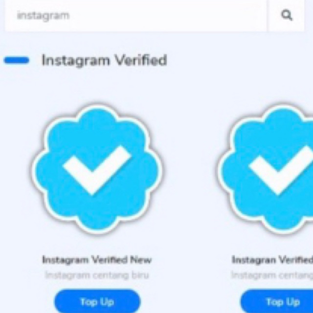 Jual Jasa Verifikasi Instagram Centang Biru | Shopee Indonesia