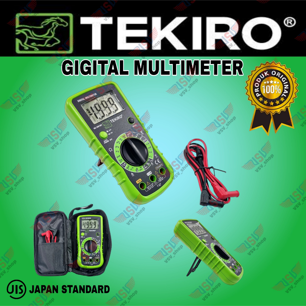 Jual TEKIRO Digital Multimeter Multi tester Multitester Avometer Avo