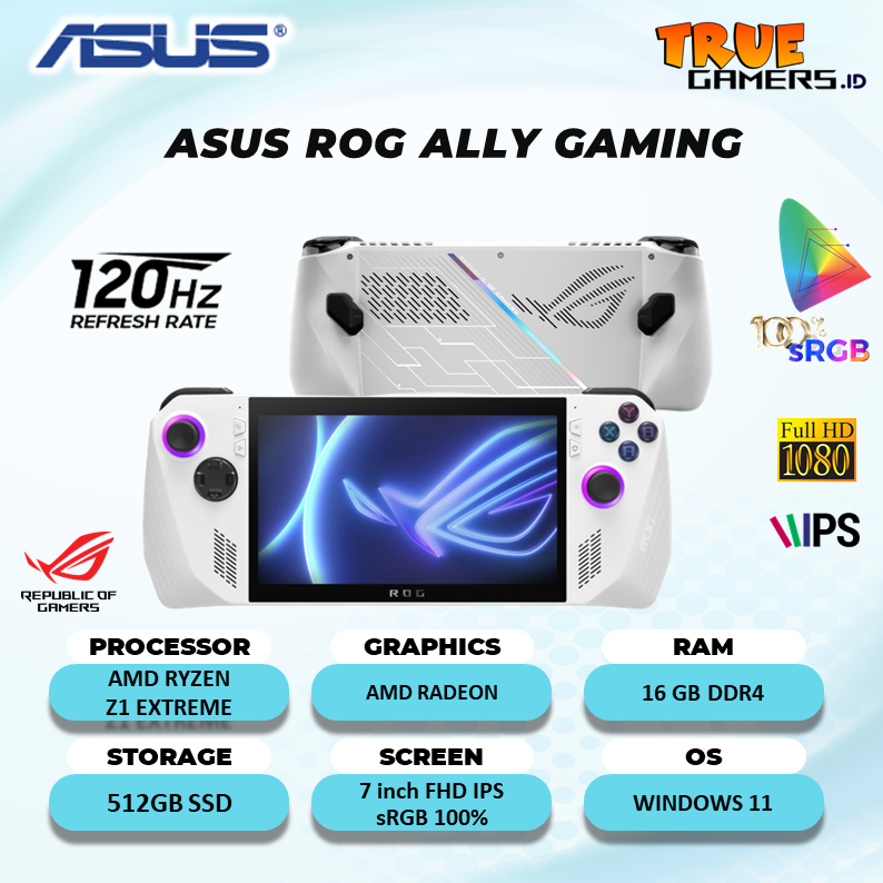 Jual ASUS ROG ALLY Z1 EXTREME AMD RYZEN 16GB 512SSD WIN11 | Shopee ...