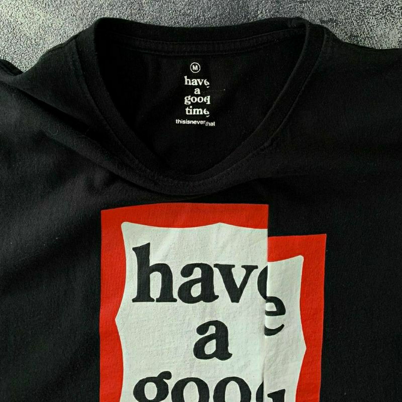 Jual NEW KAOS T-SHIRT HAVE A GOOD TIME X THISISNEVERTHAT BLACK