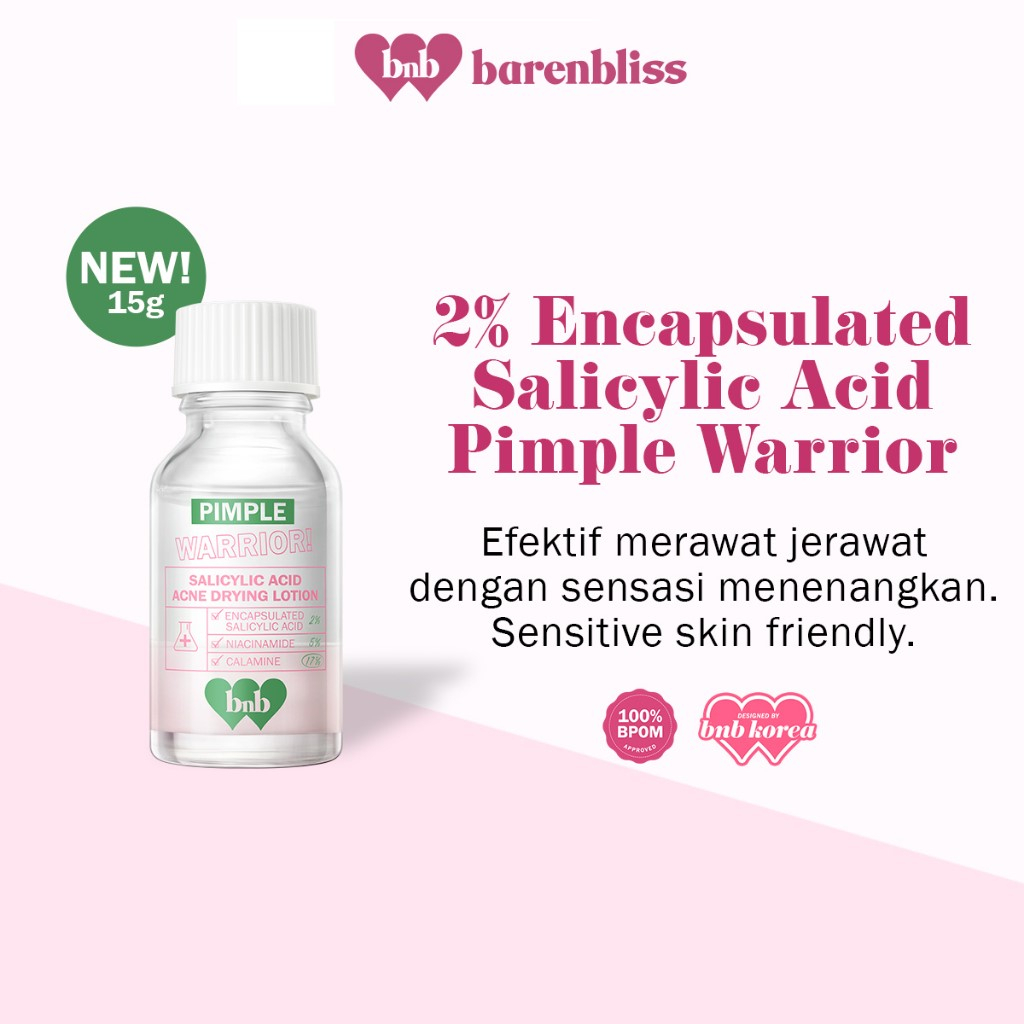 Jual BNB Barenbliss Pimple Warrior! Salicylic Acid Acne 15g(KECIL