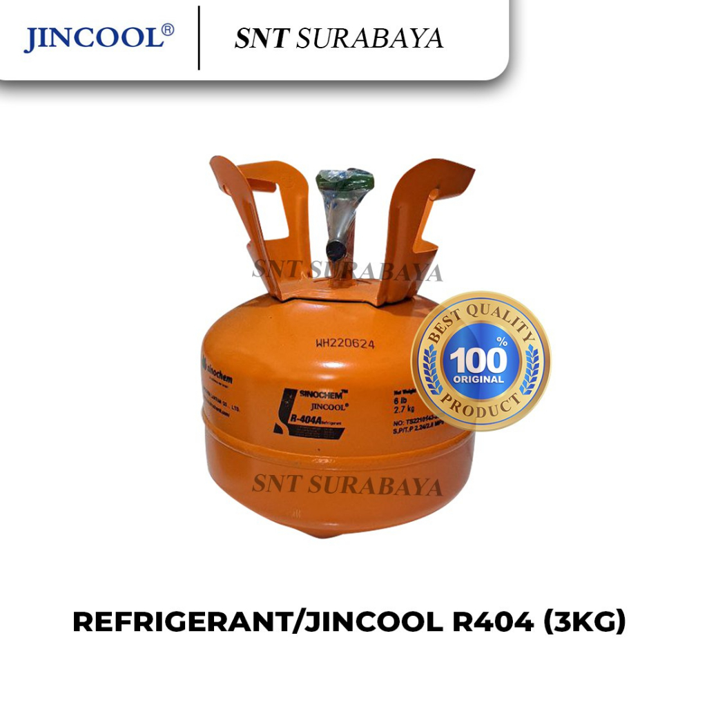 Jual FREON KULKAS R404 JINCOOL 3KG FREON FREEZER R404 REFRIGERANT 3KG