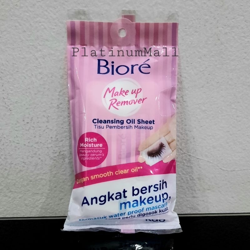 Jual makeup remover biore 10pcs / tissue pembersih makeup biore 10pcs ...