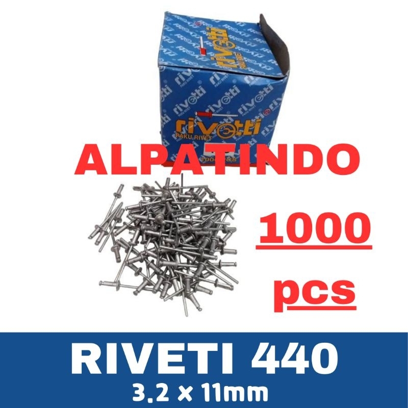 Jual PAKU RIVET 440 RIVETTI RIVETI 1000pcs | Shopee Indonesia