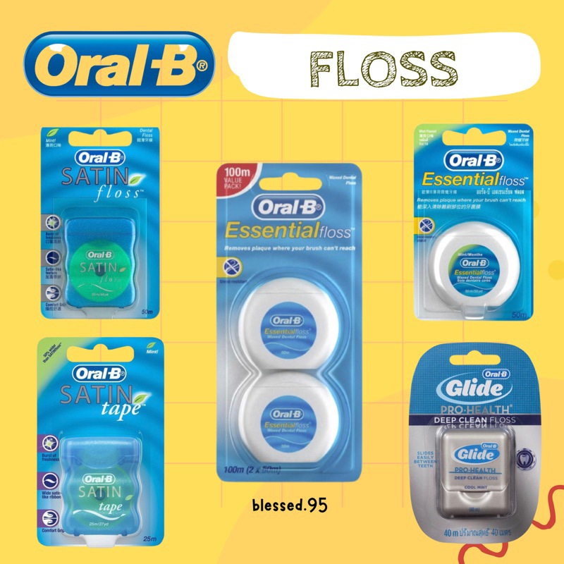 Jual OralB Dental Floss Tape Satin Essential Glide Pro Health Deep