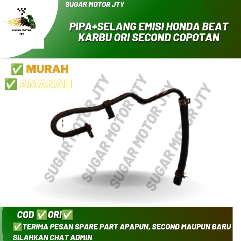 Jual PIPA+SELANG EMISI HONDA BEAT KARBU ORI SECOND COPOTAN | Shopee ...