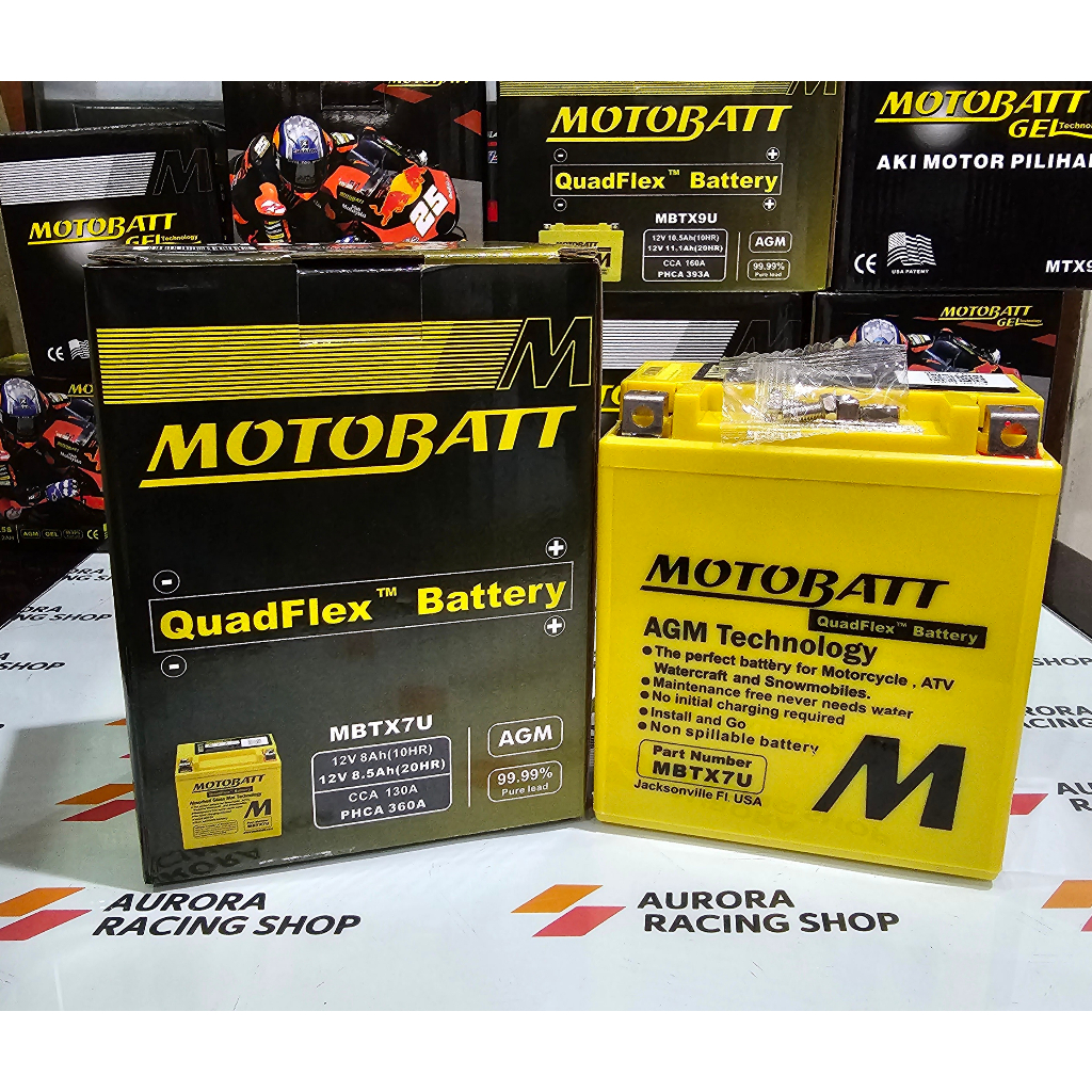 Jual Aki Motobatt Quadflex Mbtx U Nmax Aerox V Ah Upgrade Ampere Shopee Indonesia