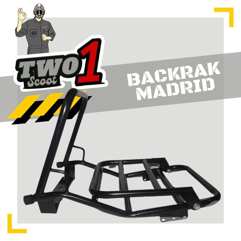 Jual Backrack Madrid / Rack Belakang Madrid Vespa Super Sprint Px Ps ...