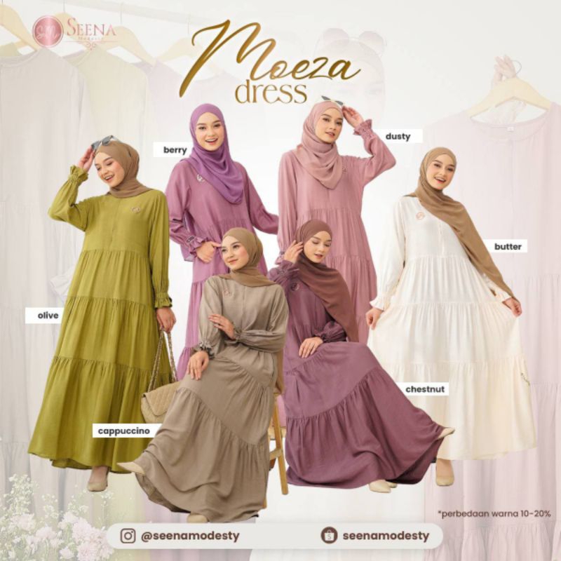 Jual PO moeza dress (ready akhir juni) | Shopee Indonesia