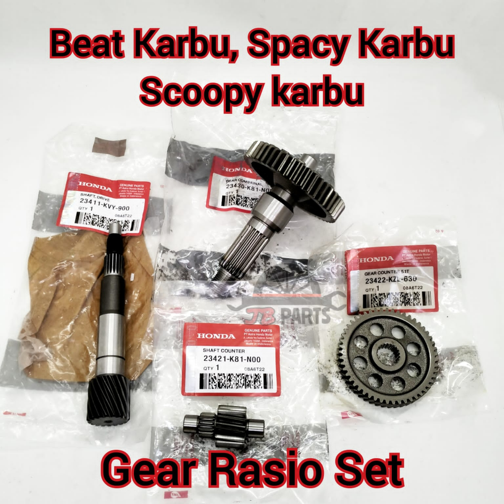 Jual Gigi Rasio Cvt Set Honda Beat Scoopy Spacy Karbu Kvy Kualitas