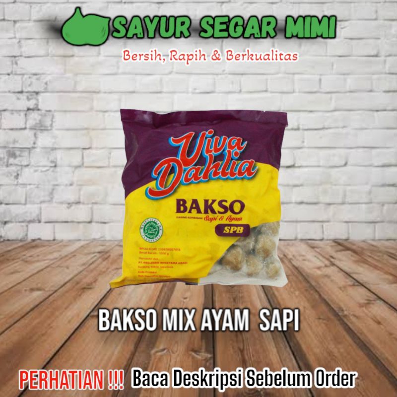 Jual Viva Dahlia Bakso Sapi Dan Ayam 1kg Sayur Segar Mimi Palembang