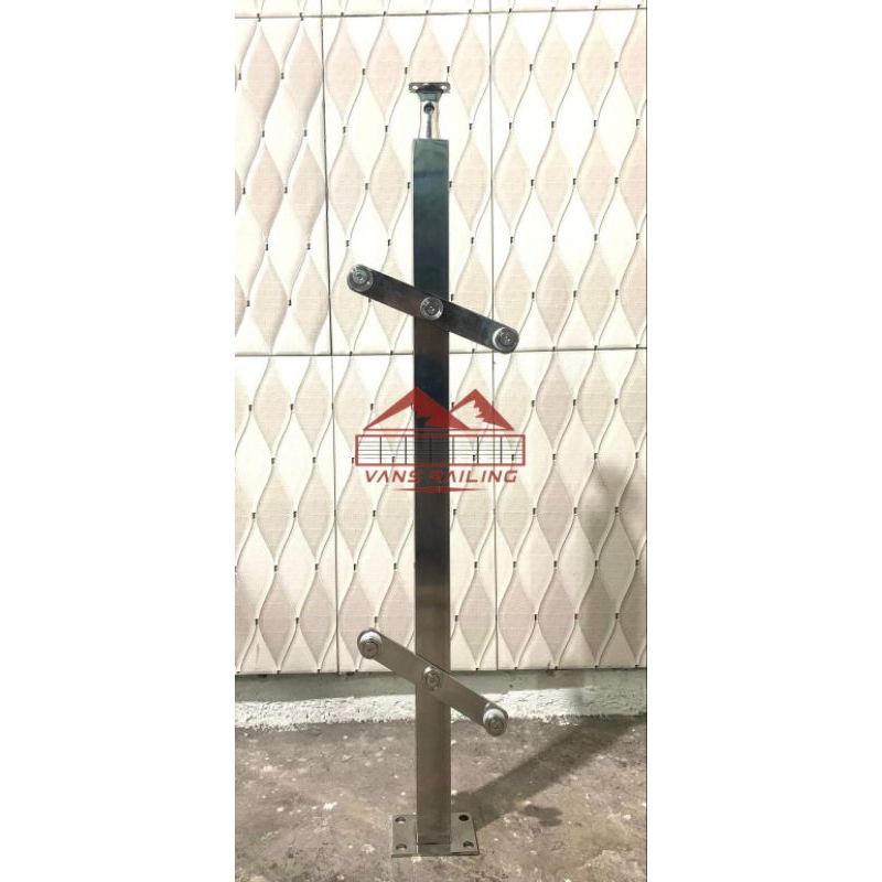 Jual TIANG HOLLOW RAILING TANGGA/BALKON KACA MINIMALIS STEINLESS SUS304 ...